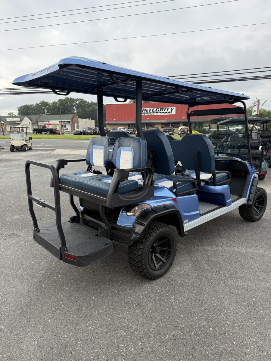 2021 Used Star Sirius 4+2L Blue Metallic 48 volt Low Speed Vehicle LSV street legal cart, premium options, 860 miles for Sale - Image 5