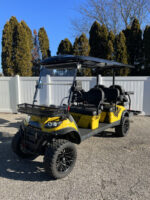 2022 Used Icon I60L Custom Yellow/Black 48 volt Lithium Low Speed Vehicle LSV street legal cart, LOADED For Sale